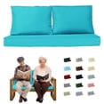 thumbnail image 1 of SDJPOI Outdoor Loveseat Cushion Set, 48‘‘ x 24‘’ Waterproof Couch Love Seat for Bench & Swing, 1 of 7