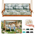thumbnail image 1 of SDJPOI Outdoor Porch Swing Cushions, 4" Thick 3 Seater swing replacement cushions, 55'' Waterproof Bench Cushions with Backrest & Ties for Patio Furniture, 1 of 6