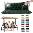 thumbnail image 1 of SDJPOI Porch Swing Replacement Cushion, 4" Thick Waterproof 2-3 Seater Bench Cushion with Backrest, Outdoor Swing Cushions for Outdoor Furniture（Dark Green,47*40in）, 1 of 7