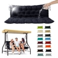 thumbnail image 1 of SDJPOI Porch Swing Replacement Cushion, 4" Thick Waterproof 2-3 Seater Bench Cushion with Backrest, Outdoor Swing Cushions for Outdoor Furniture（Navy Blue,40*40in）, 1 of 6