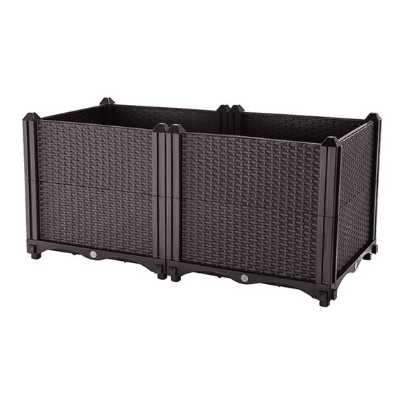 SDJPOI Raised Garden Bed Planter for Outdoor Plants, Plastic Planters Box, Elevated Garden Boxes Plant Pots of Garden Patio Balcony Deck to Planting Flowers Vegetables Tomato and Herbs