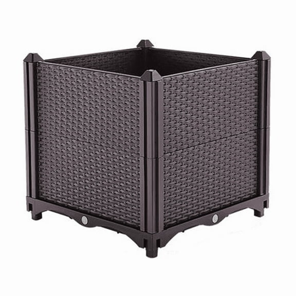 SDJPOI Raised Garden Bed Planter for Outdoor Plants, Plastic Planters Box, Elevated Garden Boxes Plant Pots of Garden Patio Balcony Deck to Planting Flowers Vegetables Tomato and Herbs