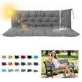 thumbnail image 1 of SDJPOI 2-3 Seater Porch Swing Replacement Cushion, Thicken 4" Waterproof Outdoor Bench Cushions with Backrest for Outdoor Furniture, 1 of 7
