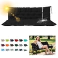 thumbnail image 1 of SDJPOI Swing Replacement Cushion for Outdoor Bench, 4" Thick Waterproof 2-3 Seater Garden Porch Seat Cushion with Backrest, Outdoor Swing Cushions for Outdoor Furniture (Black,60*40in), 1 of 6