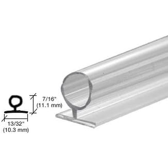 SDLB-XCP5Large Translucent Vinyl Bulb Seal- 98" - Pack of 5$$Tools & Hardware Other