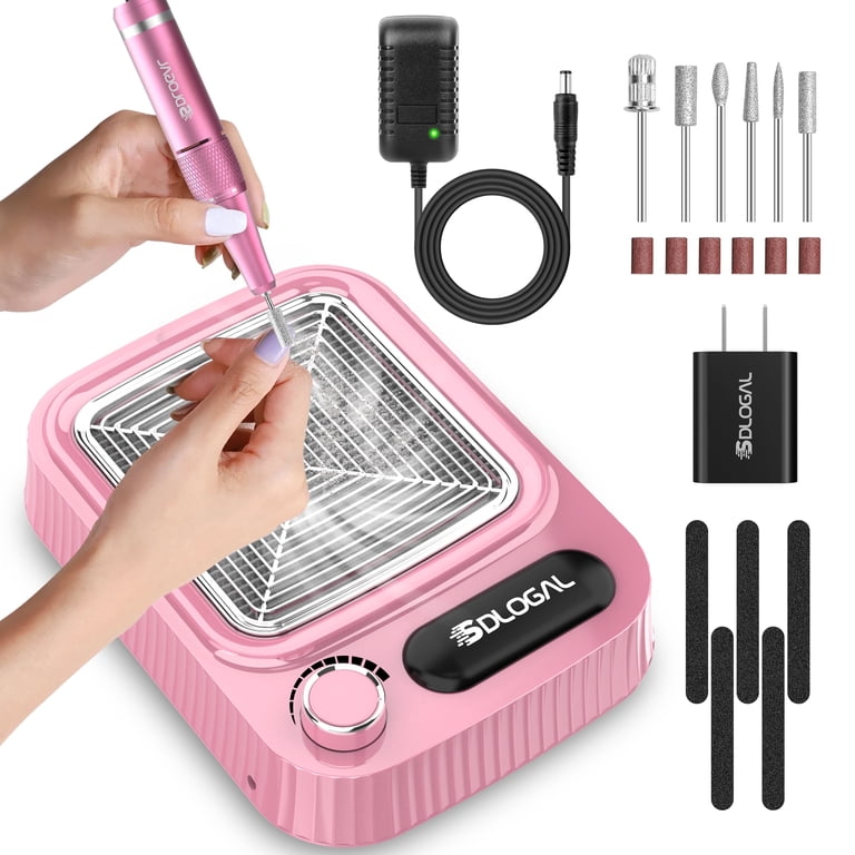 Sdlogal 3-in-1 Electric Nail Drill, Polisher, Vacuum Cleaner