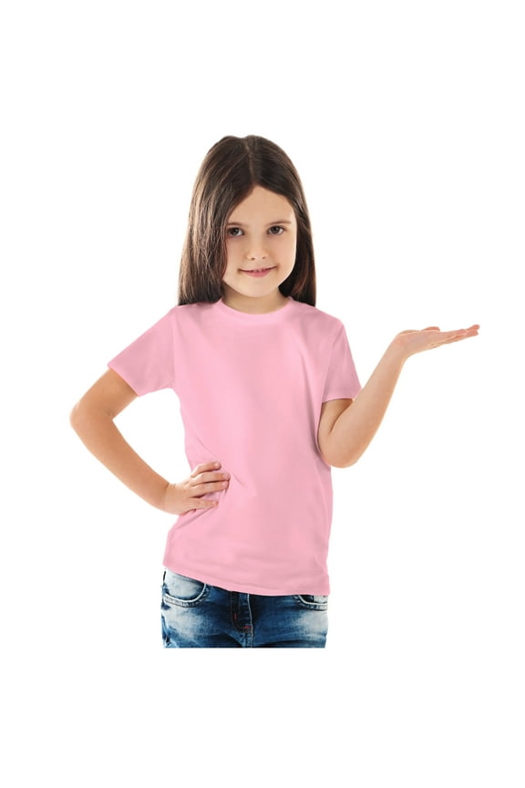 Unisex Blank Polyester Tshirts for Sublimation, Short Sleeves & Crew Neck (5 Pack) - 2T