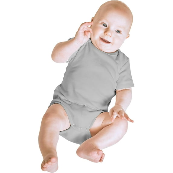 SDN Custom Unisex Polyester Baby Onesies for Sublimation, Snap Closure, 0-3 Months (5 Pack)