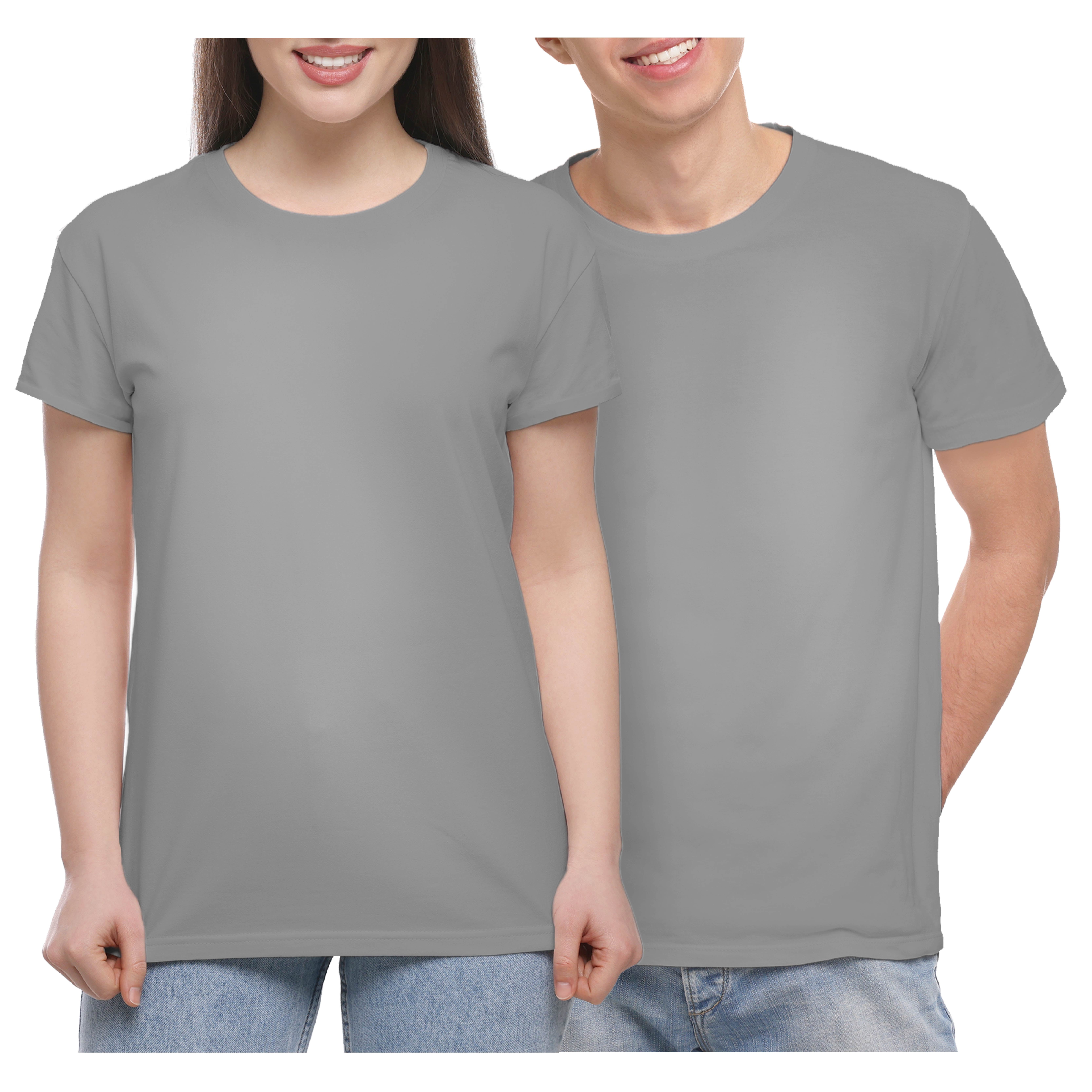  SDN CUSTOM Unisex Grey Kids Polyester Tshirts for