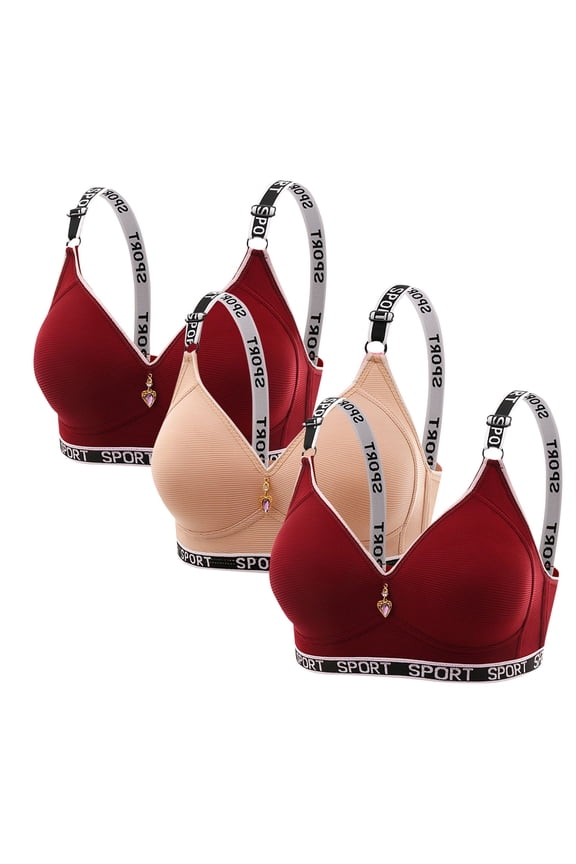 3-Pack Maternity Sleeping Bras for Women, Seamless Comfort Wire-Free Bra & Sleepwear, Soft Stretch Nylon for Pregnancy and Postpartum