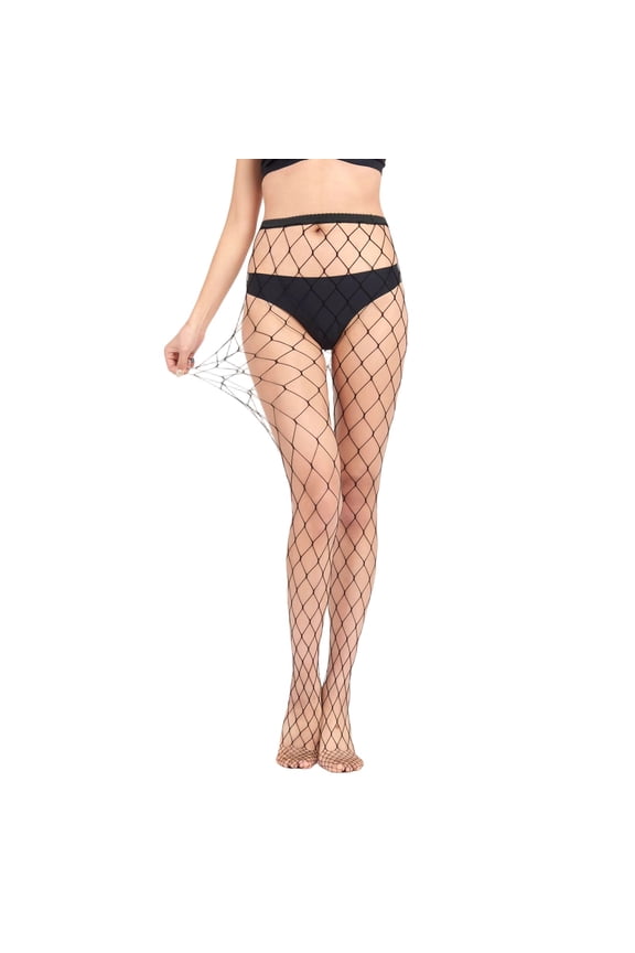 Body Stocking for Women Hollow Open Crotch Design Solid Color Stretchy Full Body Tights with Footed Soles for Intimate Wear and Lingerie