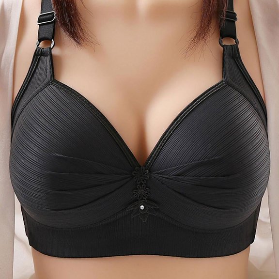 SDNall Bras for Women No Underwire Wireless Pushup Bra for Women Bra Comfortable Adjustable Straps Everyday Bras