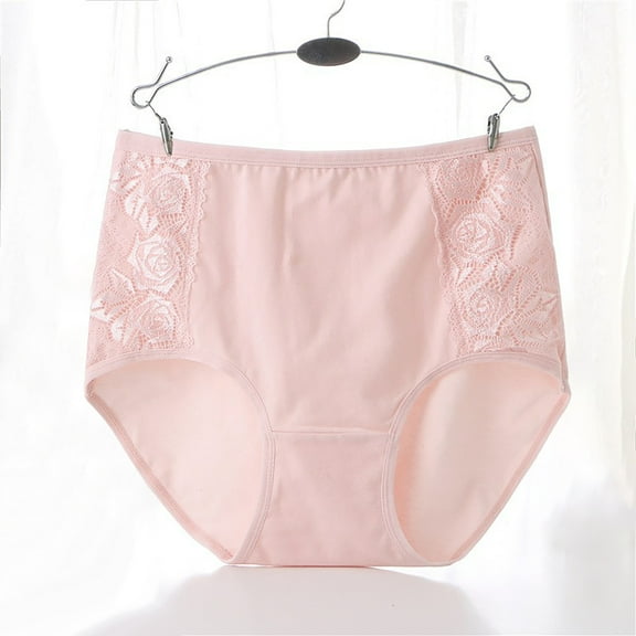 SDNall Breathable Underwear for Women Cotton Fashion Womens Breathable Soft Stretch Panties Underwear with Belly Briefs High Waisted Panties for Women ,Sizes：L-XL