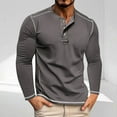 thumbnail image 1 of SDNall Button Down Shirt Men, Men'S Shirts Casual, Long Shirts for Men, Men'S Solid Color Long Sleeved Round Neck Button Down Casual Blouses Shirts, Casual Button Down Shirts for Men, 1 of 6