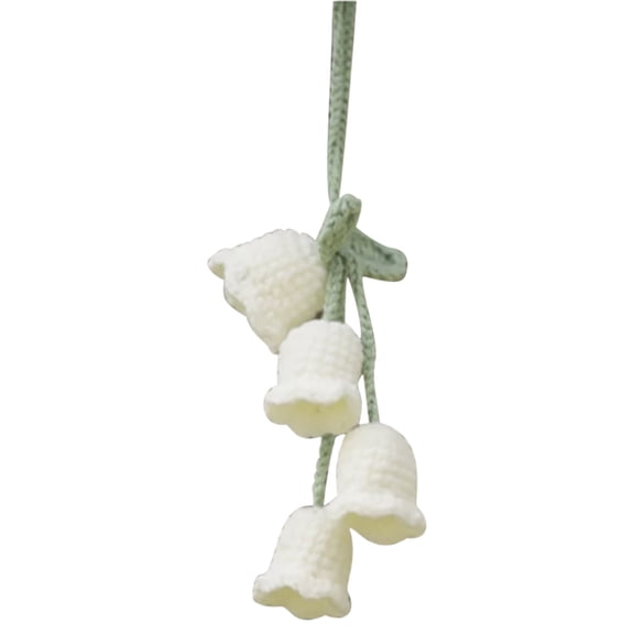 SDNall Car Accessories for Women, Cute Car Accessories, Car Mirror Hanging Accessories, Diy Knitted Plant Decoration Car Decoration, Rearview Mirror Pendant, Creative Wool Accessories inside the Car