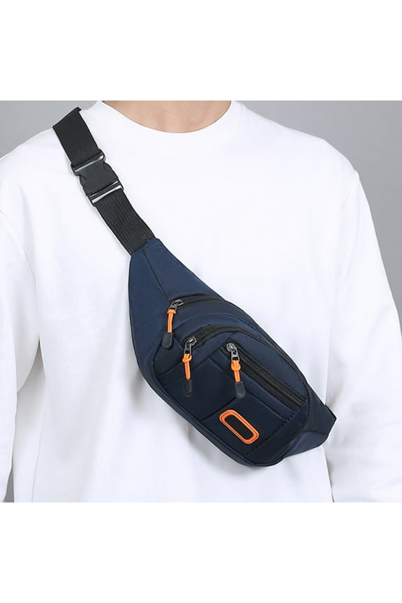 Crossbody Bags Leather, Strap for Crossbody Bag, Sports Waist Bag with Multifunctional and Multi Opening Chest Bag with Large Capacity Lightweight Shoulder Thick Fabric Crossbody Bag