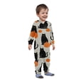 thumbnail image 1 of SDNall Halloween Pajamas Family Toddler Boys Girls Halloween Fashion Pumpkin Print Plush Long Sleeved Romper Family Parent-Child Wear, 1 of 8