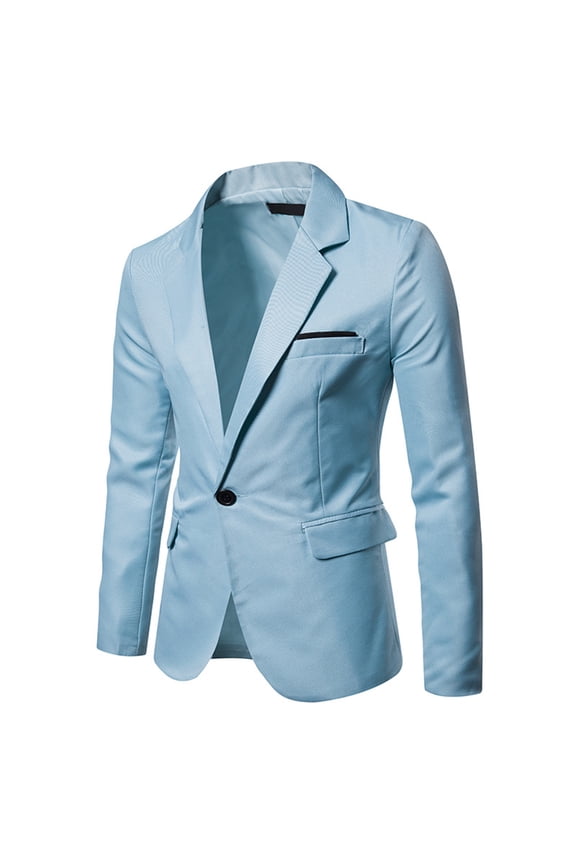 Jackets for Men, Suits for Men, Blazer for Men, Men Casual Solid Fashion Button Blazer Suit Back Long Sleeves Jacket, Mens Jackets Casual, Jackets for Men Fashion