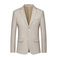 thumbnail image 1 of SDNall Jackets for Men, Suits for Men, Mens Jackets Casual, New Casual Men Solid Matching Breasted Slim Middle-Aged Suit Long Sleeve Hoodless Casual Outwear Jackets, Suit Jacket for Men, 1 of 7