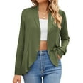 thumbnail image 1 of SDNall Long Cardigans for Women, Long Coats for Women, Womens Casual Tops, Women'S Solid Color Long Sleeve Casual Tops Blouse Cardigan Coat, Long Coats for Women Fashion, Women'S Blouses and Tops, 1 of 9