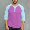 thumbnail image 1 of SDNall Long Shirts for Men, Sports Shirts for Men, Men'S Sports Shirts, Men'S Fashion Color Blocked Long Sleeve Round Neck Sports Fitness Blouses Shirts, Long Sleeve Tee Shirts for Men, 1 of 7