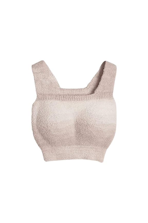 Longline Bra for Women with Built-In Pads and Fleece Lining, Winter Thermal Undershirt and Sports Bra in Pink, Size L