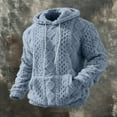 thumbnail image 1 of SDNall Men's Fleece-Lined Hooded Jacket, Windproof Winter Zip Up Outerwear with Cargo Pockets, 1 of 7