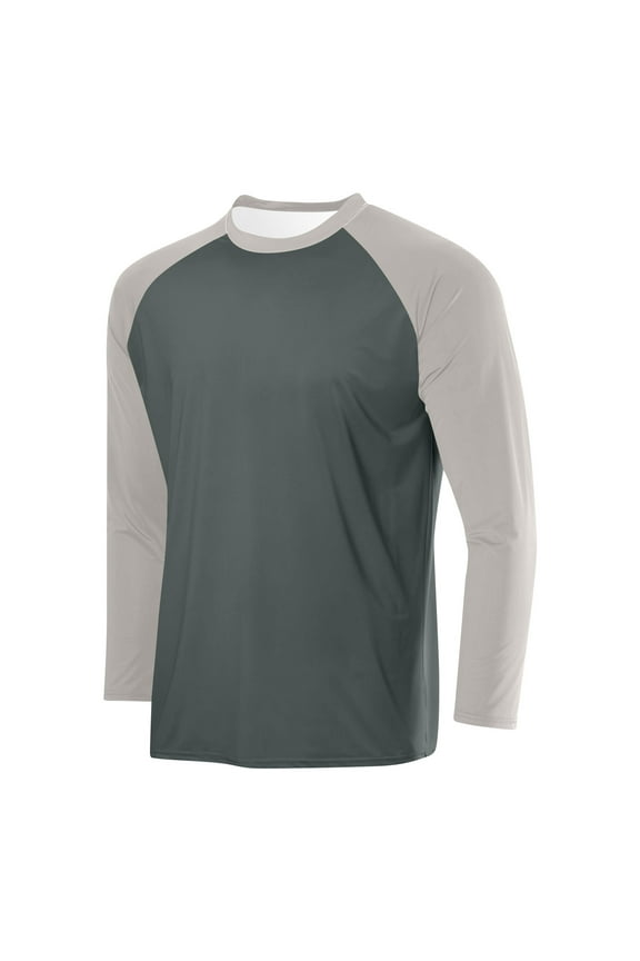 Men's Long Sleeve Outdoor Base Layer Shirt, UPF Sun Protection with Moisture Wicking, Elastic & Loose Fit for Sports, Packable for Travel, for Men and Women