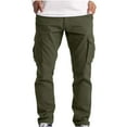 thumbnail image 1 of SDNall Mens Cargo Trousers Work Wear Cargo 6 Pocket Full Pants, 1 of 9