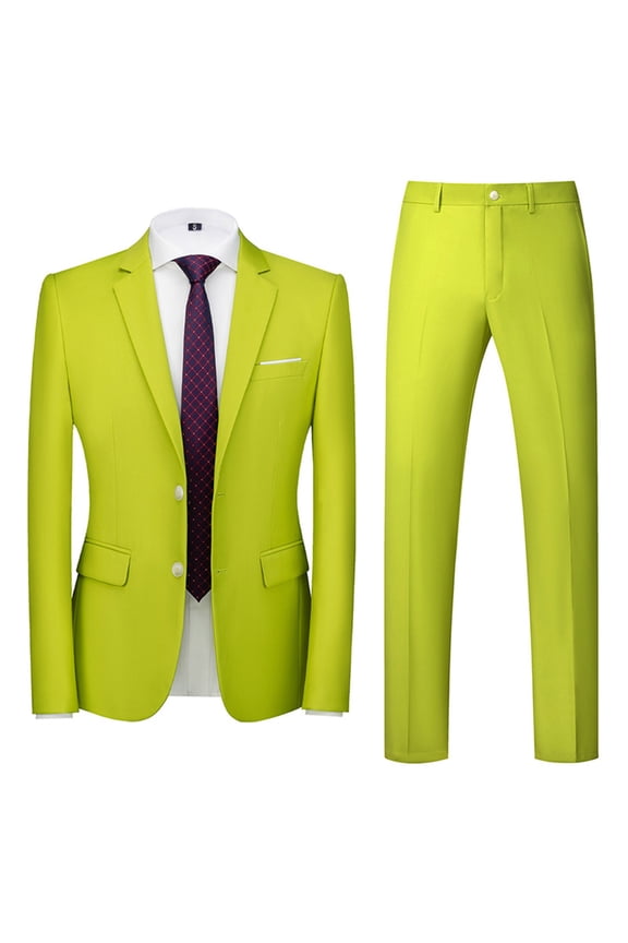 Mens Dress Pants, Water Color Set, Mens Suit Jackets, Mens Solid Color Dress Performance Outfit Stage Performance Button Long Sleeved Jacket Long Pants Suit Set, Buttons for Pants