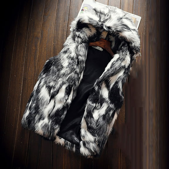 SDNall Mens Fashion Solid Warm Sleeveless Hooded Pocket Zipper Casual Jacket