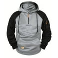thumbnail image 1 of SDNall Mens Zipper Hoodie, Men'S Hoodie with Zipper Fashionable Color Blocking Personalized Casual Arm Pocket Top Men'S Hoodie, 1 of 6
