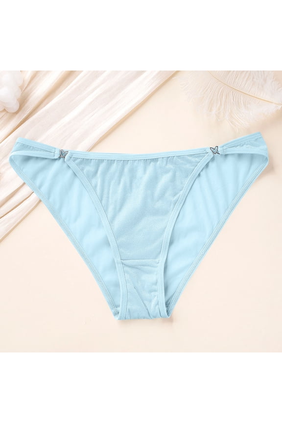 Mesh Underwear for Women, Breathable Sheer Panties with Soft Nylon Fabric, Triangle Brief for Intimate Wear and Sleep