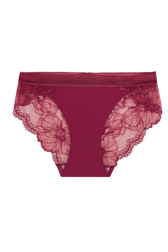 Seamless Breathable Lace Mesh Underwear for Women solid Color Briefs Silk Traceless Ventilate Lace Netting Underpants Lace Underwear for Women ,Sizes:M-XL