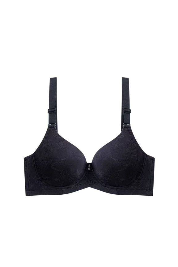 Seamless Underwire Bra for Women, Anti-Sag Thin Daily Bra with Rims, Supportive and Comfortable, D-Cup