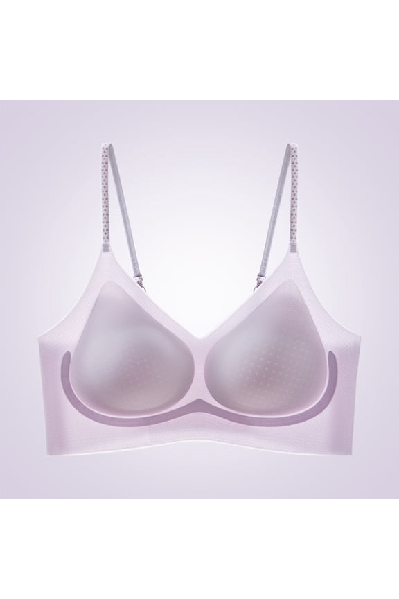 Seamless Wireless Bra for Women, U-Back Smoothing Bralette to Hide Side and Back Fat, Comfortable Top Bra with Support for Everyday Wear