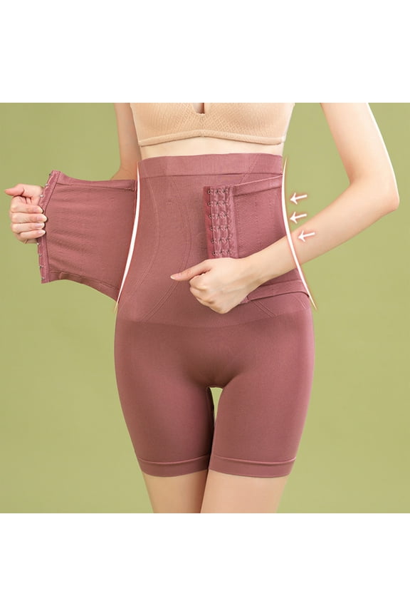 Shapewear Shorts for Women High Waisted Belly Control with Boning and Snap Closure Seamless Tummy Tuck Panty for Daily Wear and Special Occasions
