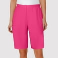 thumbnail image 1 of SDNall Sleep Pants for Women, Solid Color High-Waist Lounge Pants, Soft Knit Fabric, Elastic Waistband, Casual Five-Quarter Length for Home and Sleep, 1 of 7
