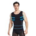 thumbnail image 1 of SDNall Slimming Shirts for Men Mens Body Shaper Buckle Adjustt Belly Shaper Corset Waist Corset Chest Belly Belt Stereotype Invisible Breathable Mens Compression Tank Top (Black,Sizes:M-2XL), 1 of 9