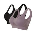 thumbnail image 1 of SDNall Sport Bras for Women High Support 2Pc Seamless Wirefree Yoga with Removable Pads Workout Bra, 1 of 9
