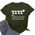 thumbnail image 1 of SDNall T-Shirts for Women Short Sleeves Letter Print Casual Tops T-Shirt, 1 of 9