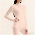 thumbnail image 1 of SDNall Thermal Underwear Set for Women Lightweight Velvet Long Sleeve Top and Pants Base Layer for Cold Weather Casual Wear and Layering, 1 of 5