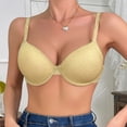 thumbnail image 1 of SDNall Underwire Bra for Women, Solid Color Thin Cup with Side Support Panels, Adjustable Straps and Band for Everyday Wear, 1 of 9