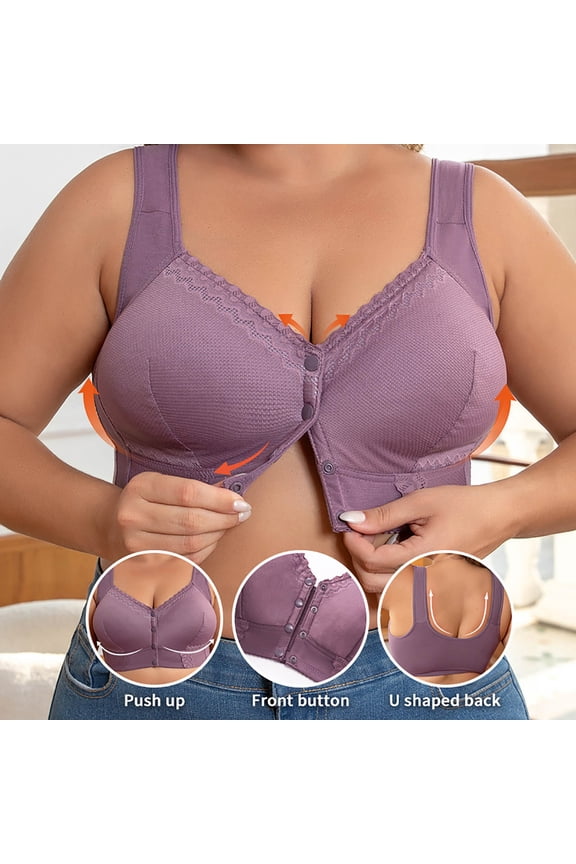 Wire-Free Comfort Bra for Women, Oversized Soft Cup, Breathable Nylon Fabric, for Everyday Wear and Sleep