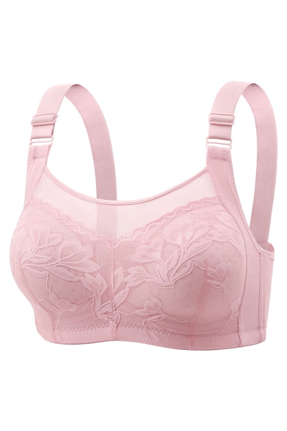 Wireless Push-Up Bra for Women, Solid Color, Breathable, No-Slip Straps, Comfort Underwire Alternative, for Everyday Wear and Lounge