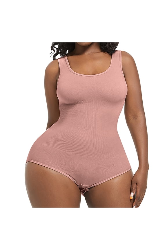 Women'S Solid Color Fashionable Sleeveless Adjustable Base Shapewear