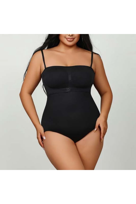 Women's Bodysuit Shaping and Strapless Jumpsuit, Tight Fit Open Back Design for Body Contouring, Comfortable All Day Wear with High Elasticity Fabric, Easy Hand Wash for Daily Use