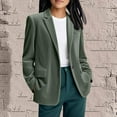 thumbnail image 1 of SDNall Women's Corduroy Blazer - Single Button Slim Fit Blazer Jacket For Women, Elegant Office & Business Wear, Evening Dressy Casual Blazer, 1 of 6