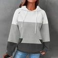 thumbnail image 1 of SDNall Women's Fashion Printed Hooded Sweatshirt with Pockets, Raglan Sleeves, Cozy Winter Layering, 1 of 5