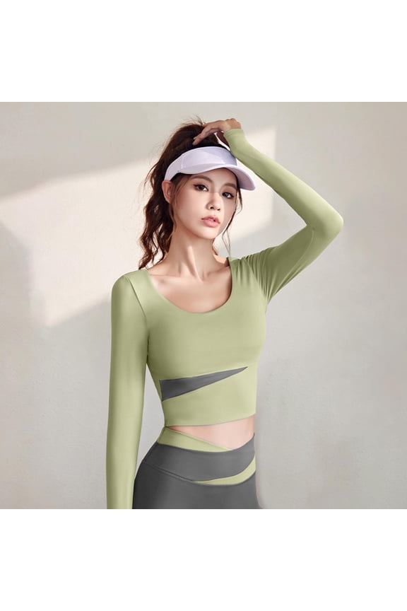 Women's Long Sleeve Workout Shirt, Breathable Fast Dry Hiking Top for Women, Loose Fit Lightweight Athletic Shirt for Gym Running Yoga